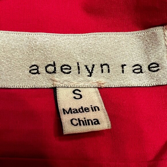 NWOT Adelyn Rae Pink Fuschia Sandi Poplin Tie-Back Mini Dress Size Small - Picture 7 of 11